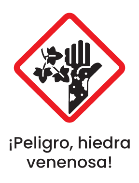 ¡Peligro, hiedra venenosa!