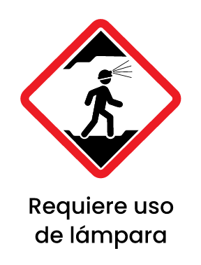¡Lámpara frontal obligatoria!